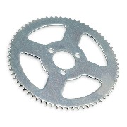 Couronne 68 Dents 3 Trous pour Chaine Petit Pas - ALU