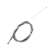 Cable d'accélérateur Noir-Alu tuning (type B)