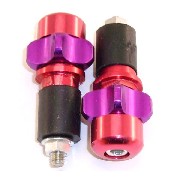 Embout de guidon Tuning Rouge-Violet (type2)