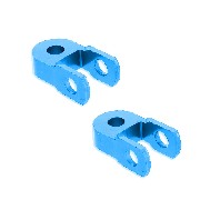 2 Réhausseurs 6cm de garde au sol pour dirt bike (Bleu)