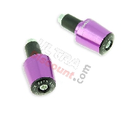 Embout de guidon Tuning violet (type7) pour scooter