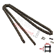 Chaine 72 Maillons RENFORCÉE Petit Pas H25 pour Pocket Polini 911 - GP3