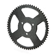 Couronne pocket bike petit pas renforcée de 62 dents