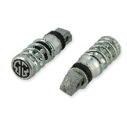 Cales pieds Citycoco argenté