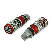 Cales pieds Citycoco rouge