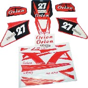 Kit Décoration Rouge pour Dirt Bike AGB27