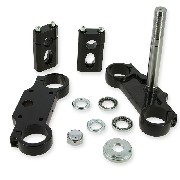 Té de fourche complet 45x48x160 pour dirt bike (type 3) - NOIR