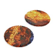 Paire d'enjoliveur hoverboard 10 pouces - Flamme