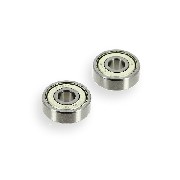 Lot de 2 roulements de roue pour PBR 50cc à 125cc (6301Z)