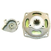 Cloche d'embrayage + capot  + pignon 7 dents TF8 Gros MAILLONS