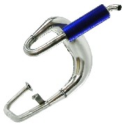 Pot d'échappement pour trottinette thermique (Bleu)