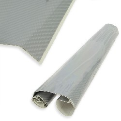 Rouleau autocollant de covering imitation carbone pour Pocket Nitro (Gris-clair)