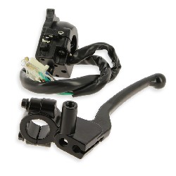Commodo gauche pour Skymini Monkey 50-125cc avec lampe LED - Noir