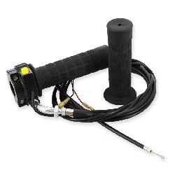 Poignée d'accélérateur avec coupe circuit et câble pour trottinette thermique