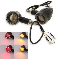 Paire de Clignotants à Led (2 couleur 4 modes) pour Shineray   