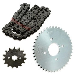Kit transmission Chaine + couronne + pignon pour Skymax ST50-6