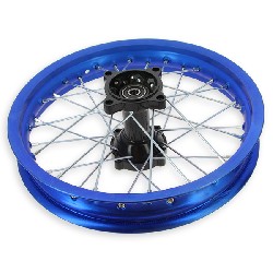 Jante dirt bike arrière Bleu 14'' pour AGB30 ( type 4 )