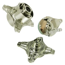 Moyeu Tuning Avant - Arrière 10mm pour Dax 50cc à 125cc (Nickel)