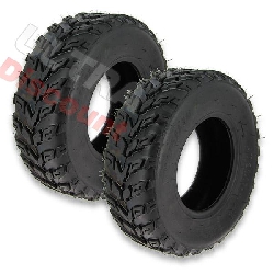 Paire de pneus Avant pour Quad Bashan BS200S-7 (21x7-10)