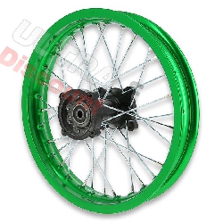Jante dirt bike arrière verte 14'' pour AGB30 ( type 4 )