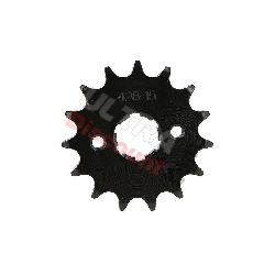 Pignon renforcé de 15 dents pour dirt (428 : Ø:20mm), Pieces Dirt Bike