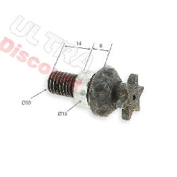 Pignon pocket bike renforcé 6 dts pas Américain chaine TF8 10mm