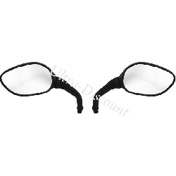 Lot de rétroviseurs pour scooter Chinois Jonway YY50QT-28B (Alu)