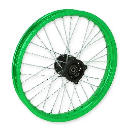 Jante Avant 17'' Verte pour Dirt Bike AGB30 (Ø12mm)