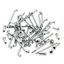 Lot de 28 Rayons + têtes pour roue de 10'' pour dirt bike (type 1)