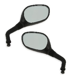 Lot de rétroviseurs pour scooter Chinois Jonway YY50QT-28 (Noir)