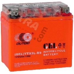 Batterie GEL pour Scooter Baotian BT49QT-12 (113x70x110)