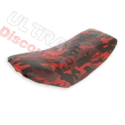 Selle camouflage rouge pour supermotard