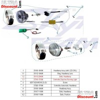 Phare avant LED pour Monkey-Gorilla Skyteam 50-125cc Euro4 Bilder 1
