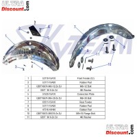 Garde Boue Avant Skyteam pour Monkey Gorilla et LeMans- CHROME Bilder 1 Garde Boue Avant Skyteam pour Monkey Gorilla et LeMans- CHROME Bilder 1